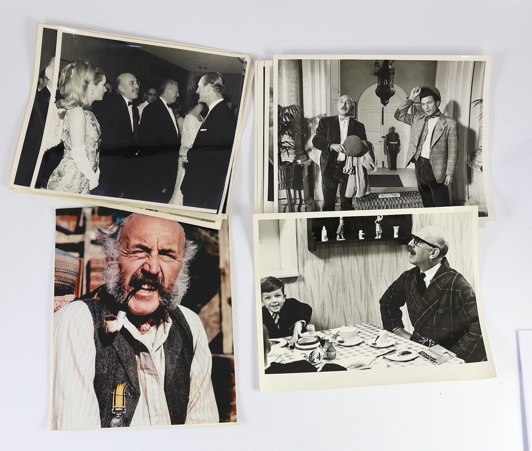 Lionel Jeffries (1926-2010) - a collection of 88 mainly black and white photographs of stills of Jeffries, from the films and filming of the actor/director, including